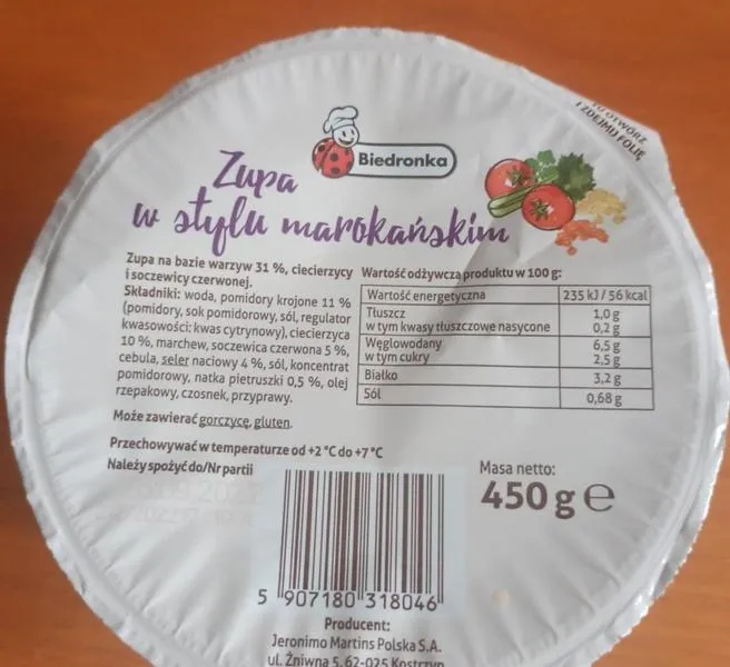 Zupy z Biedronki: czy są zdrowe i co pokazuje skład oraz wartości odżywcze