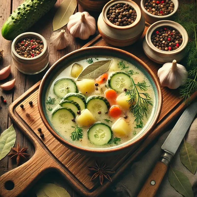 Naturalne składniki do zupy