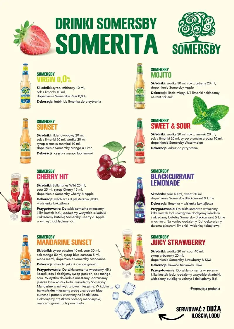 Przepisy na drinki z Somersby