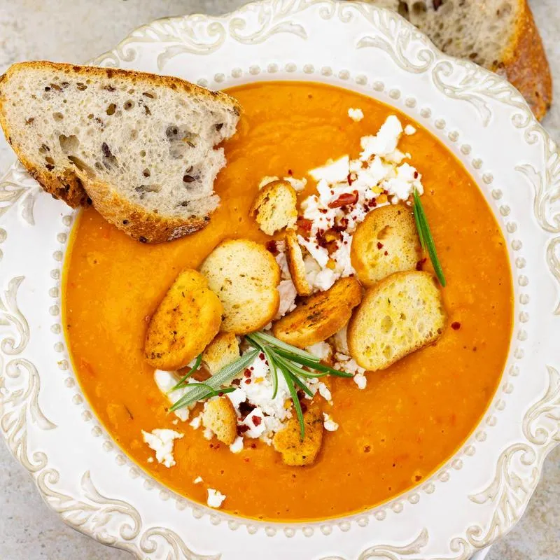 Składniki do zupy dyniowej